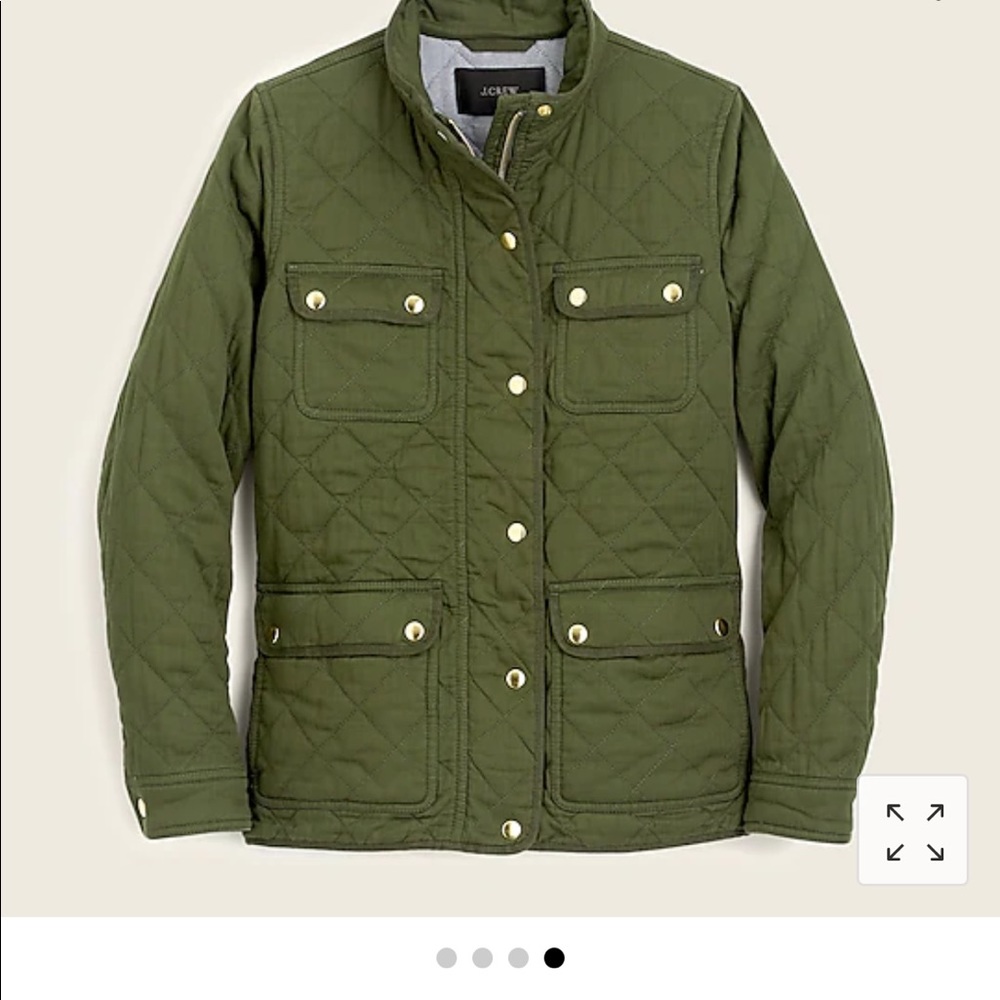 J Crew Quilted downtown jacket